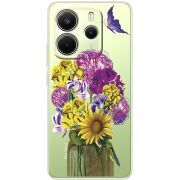 Прозорий чохол BoxFace Xiaomi Redmi Note 14 4G EU version My Bouquet