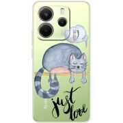 Прозорий чохол BoxFace Xiaomi Redmi Note 14 4G EU version Just Love