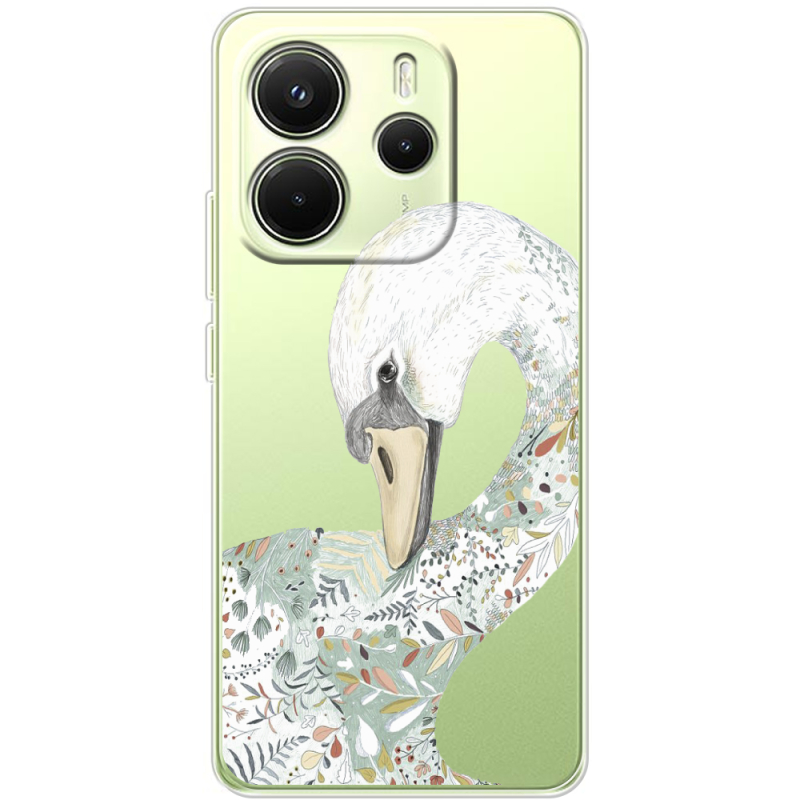 Прозорий чохол BoxFace Xiaomi Redmi Note 14 4G EU version Swan