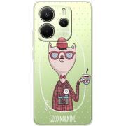 Прозорий чохол BoxFace Xiaomi Redmi Note 14 4G EU version Good Morning