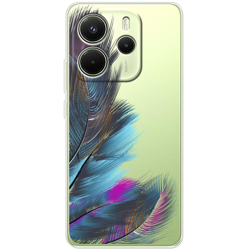 Прозорий чохол BoxFace Xiaomi Redmi Note 14 4G EU version Feathers