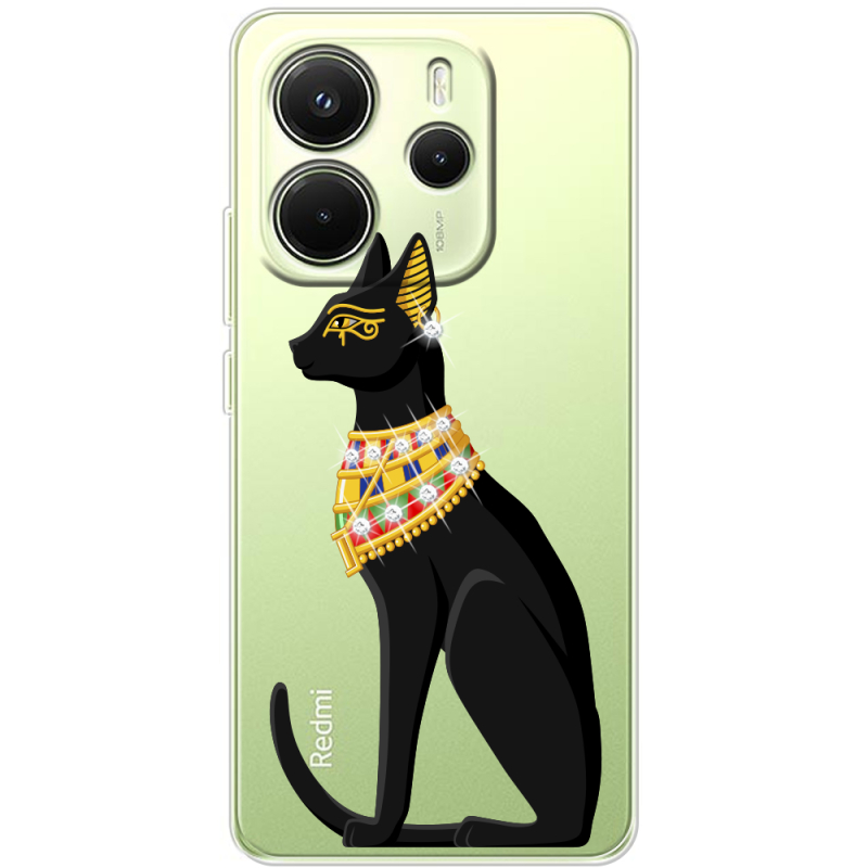 Чохол зі стразами Xiaomi Redmi Note 14 4G Egipet Cat