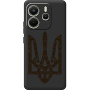 Чорний чохол BoxFace Xiaomi Redmi Note 14 4G Ukrainian Trident