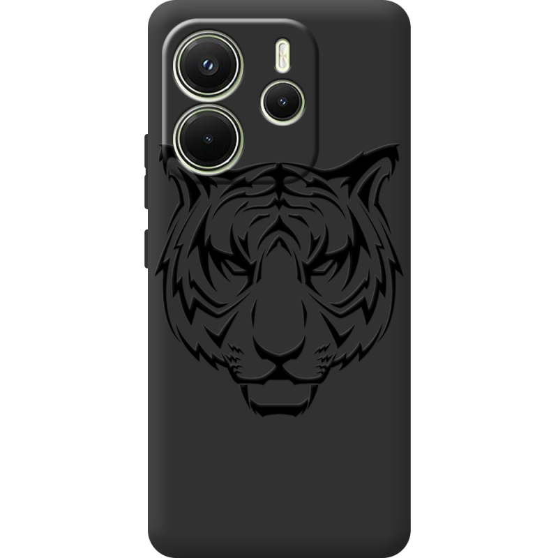 Чорний чохол BoxFace Xiaomi Redmi Note 14 4G Tiger