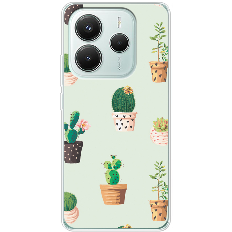 Чохол BoxFace Xiaomi Redmi Note 14 5G L-green Cacti