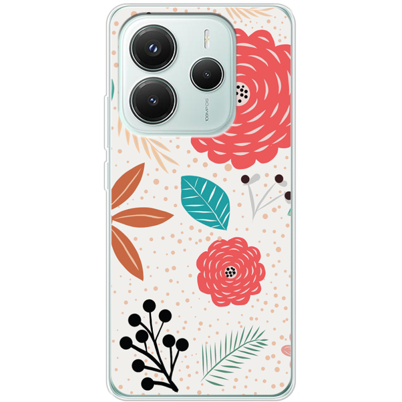 Чохол BoxFace Xiaomi Redmi Note 14 5G Line Flowers