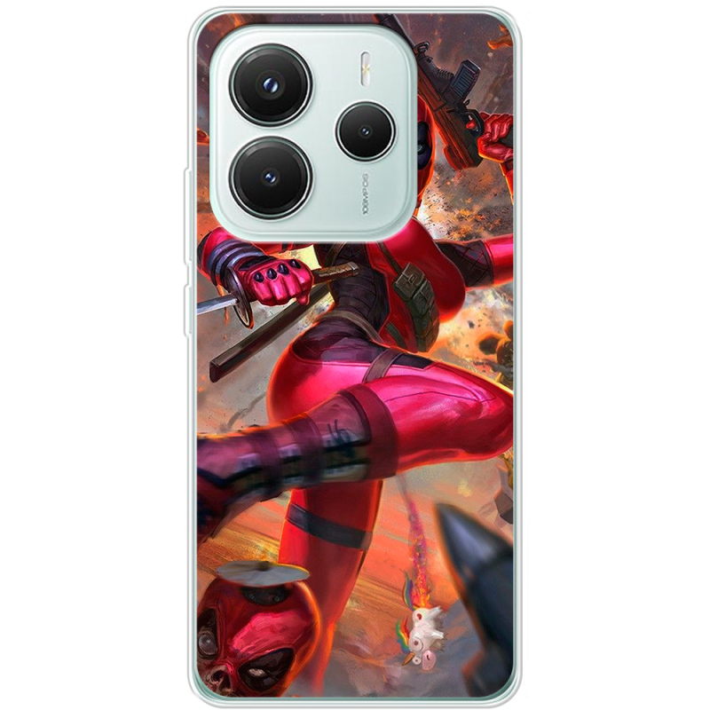 Чохол BoxFace Xiaomi Redmi Note 14 5G Woman Deadpool