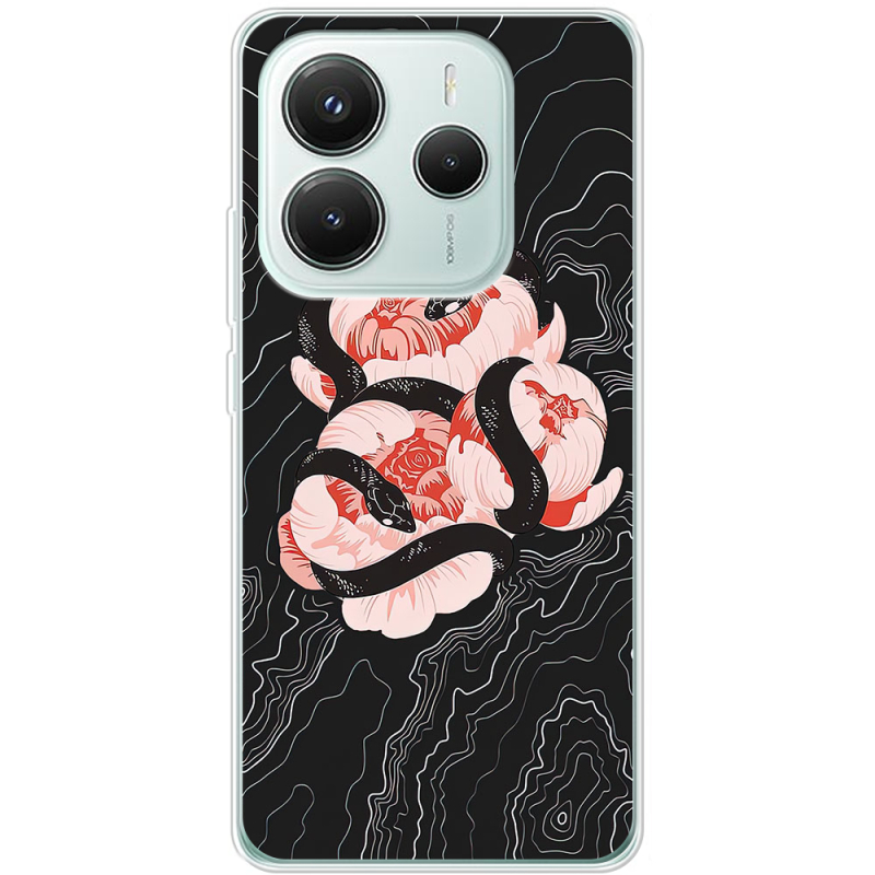 Чохол BoxFace Xiaomi Redmi Note 14 5G Snake Rose