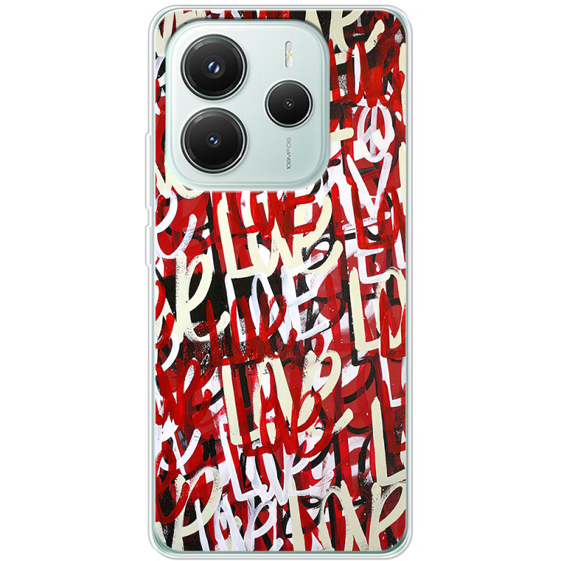 Чохол BoxFace Xiaomi Redmi Note 14 5G Love Graffiti