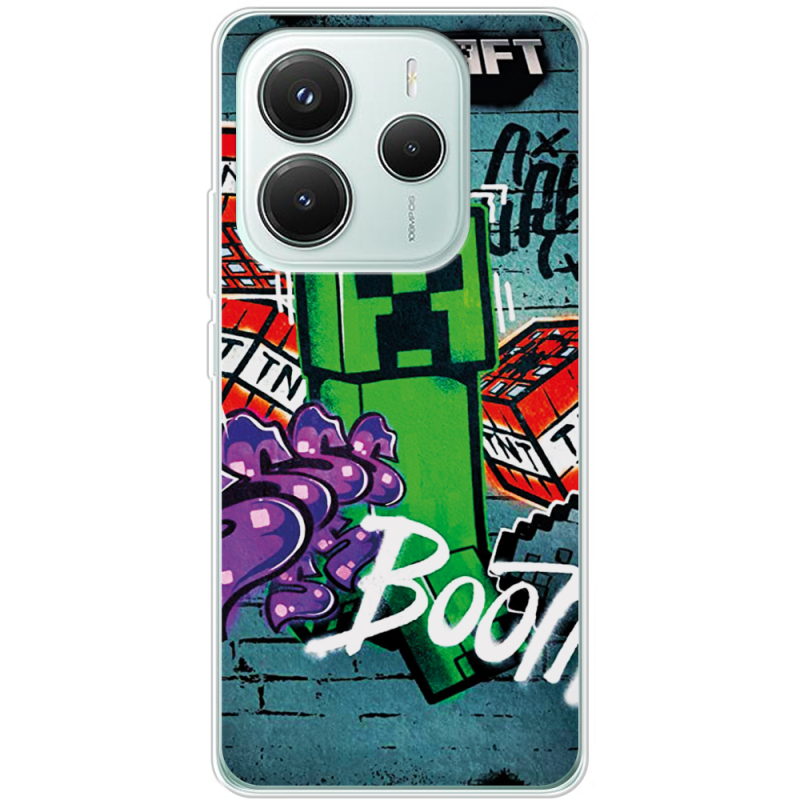 Чохол BoxFace Xiaomi Redmi Note 14 5G Minecraft Graffiti