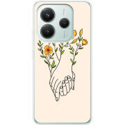 Чохол BoxFace Xiaomi Redmi Note 14 5G Flower Hands