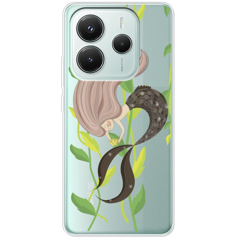 Прозорий чохол BoxFace Xiaomi Redmi Note 14 5G Cute Mermaid