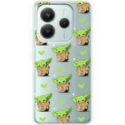 Прозорий чохол BoxFace Xiaomi Redmi Note 14 5G Pattern Baby Yoda