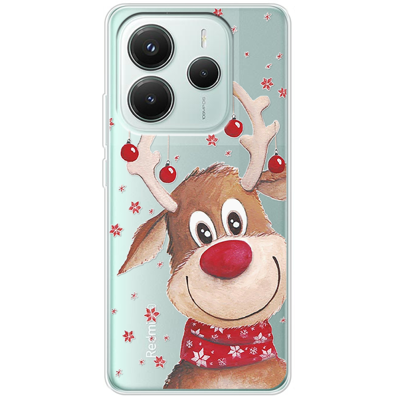 Прозорий чохол BoxFace Xiaomi Redmi Note 14 5G Winter Deer