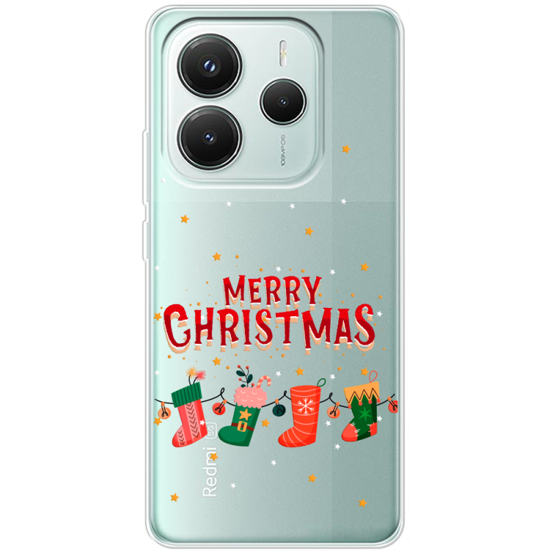 Прозорий чохол BoxFace Xiaomi Redmi Note 14 5G Merry Christmas