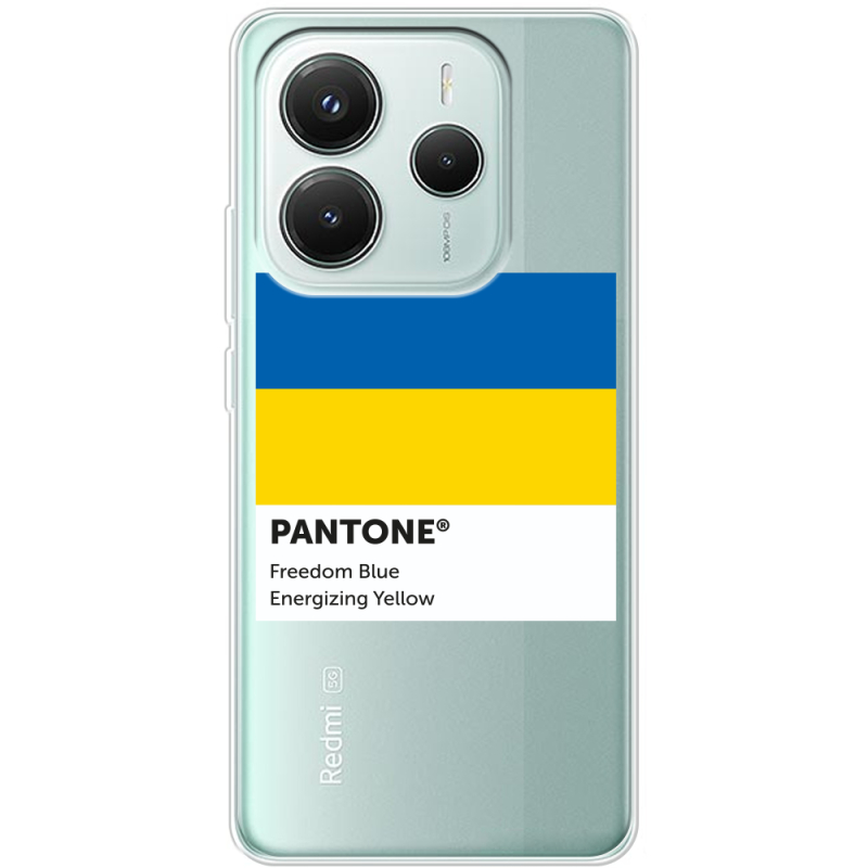 Прозорий чохол BoxFace Xiaomi Redmi Note 14 5G Pantone вільний синій