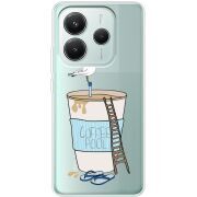 Прозорий чохол BoxFace Xiaomi Redmi Note 14 5G Segull in Cofee Pool