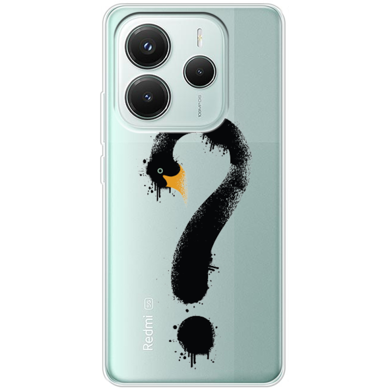 Прозорий чохол BoxFace Xiaomi Redmi Note 14 5G Swan question