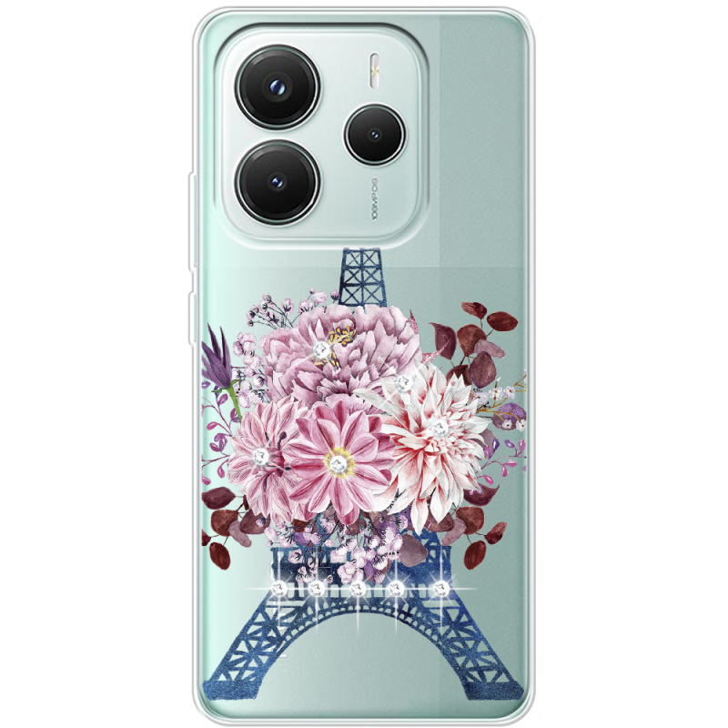 Чохол зі стразами Xiaomi Redmi Note 14 5G Eiffel Tower