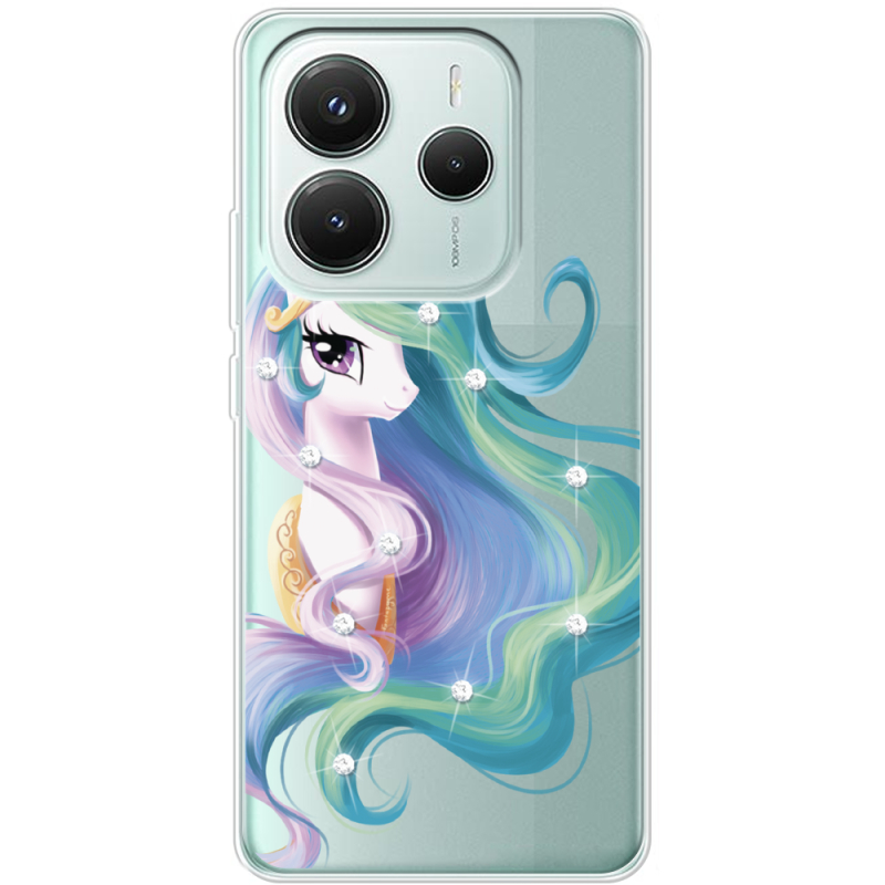 Чохол зі стразами Xiaomi Redmi Note 14 5G Unicorn Queen