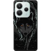 Чорний чохол BoxFace Xiaomi Redmi Note 14 5G Wolf