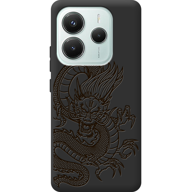 Чорний чохол BoxFace Xiaomi Redmi Note 14 5G Chinese Dragon