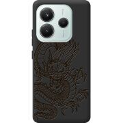 Чорний чохол BoxFace Xiaomi Redmi Note 14 5G Chinese Dragon