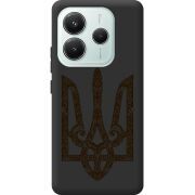 Чорний чохол BoxFace Xiaomi Redmi Note 14 5G Ukrainian Trident