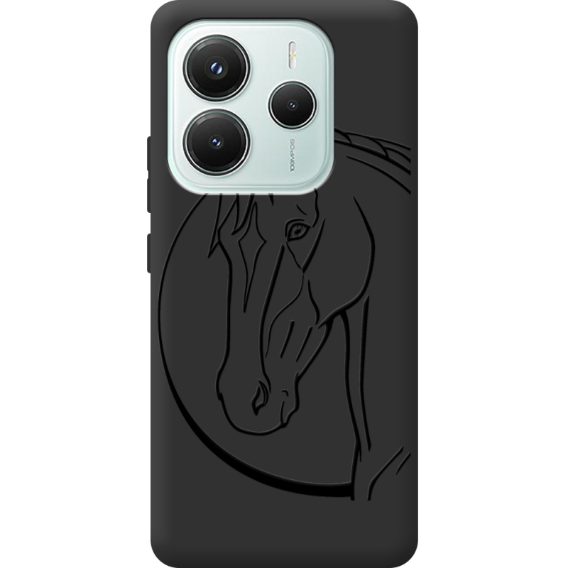 Чорний чохол BoxFace Xiaomi Redmi Note 14 5G Horse