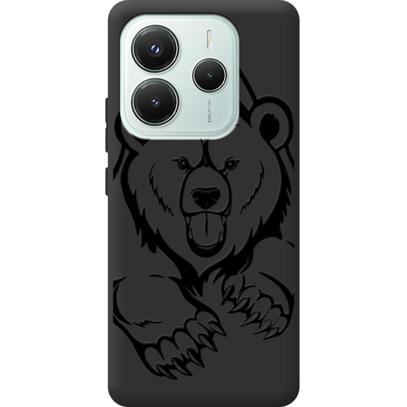 Чорний чохол BoxFace Xiaomi Redmi Note 14 5G Grizzly Bear