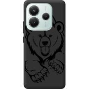 Чорний чохол BoxFace Xiaomi Redmi Note 14 5G Grizzly Bear