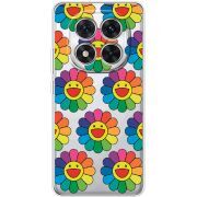 Прозорий чохол BoxFace Xiaomi Redmi Note 14 Pro 5G Hippie Flowers