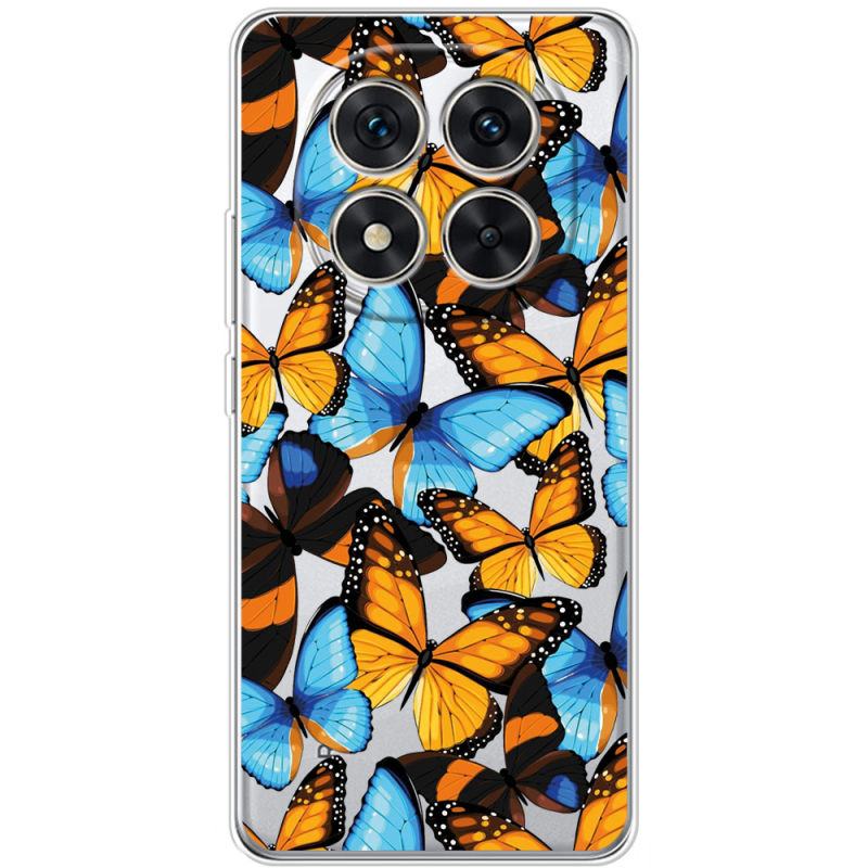 Прозорий чохол BoxFace Xiaomi Redmi Note 14 Pro 5G Butterfly Morpho