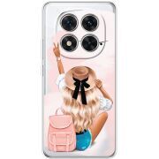 Прозорий чохол BoxFace Xiaomi Redmi Note 14 Pro 5G Travel Girl