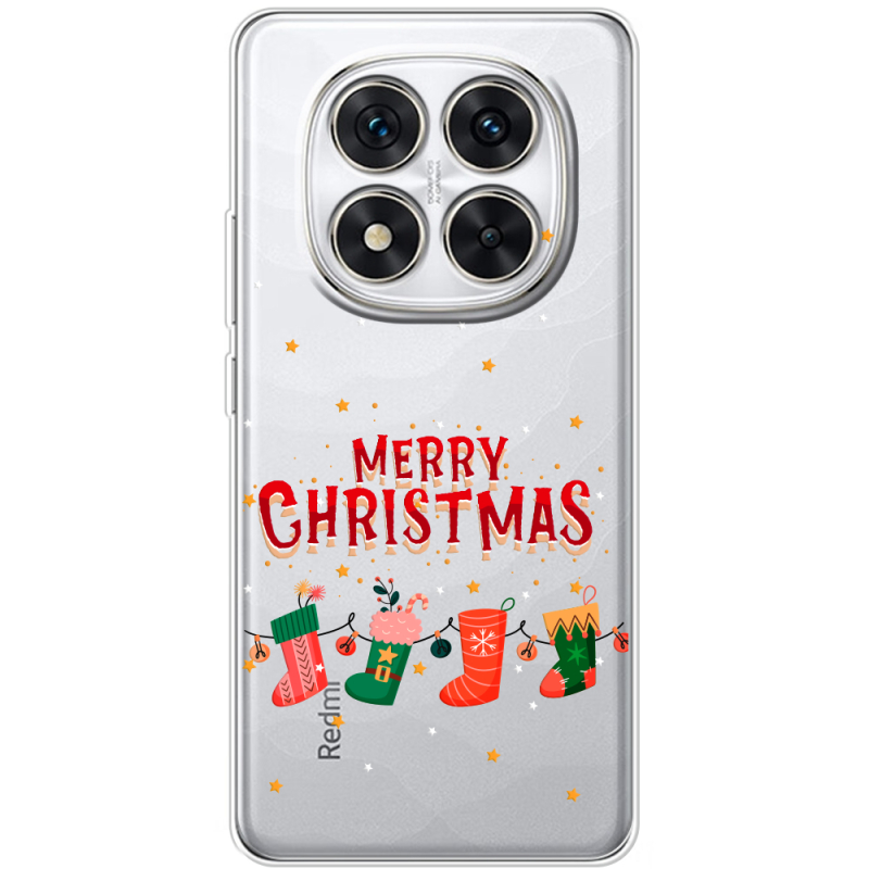 Прозорий чохол BoxFace Xiaomi Redmi Note 14 Pro 5G Merry Christmas