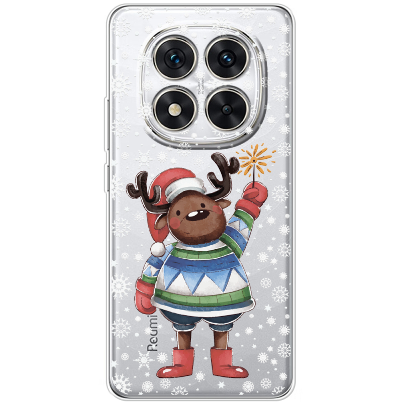 Прозорий чохол BoxFace Xiaomi Redmi Note 14 Pro 5G Christmas Deer with Snow