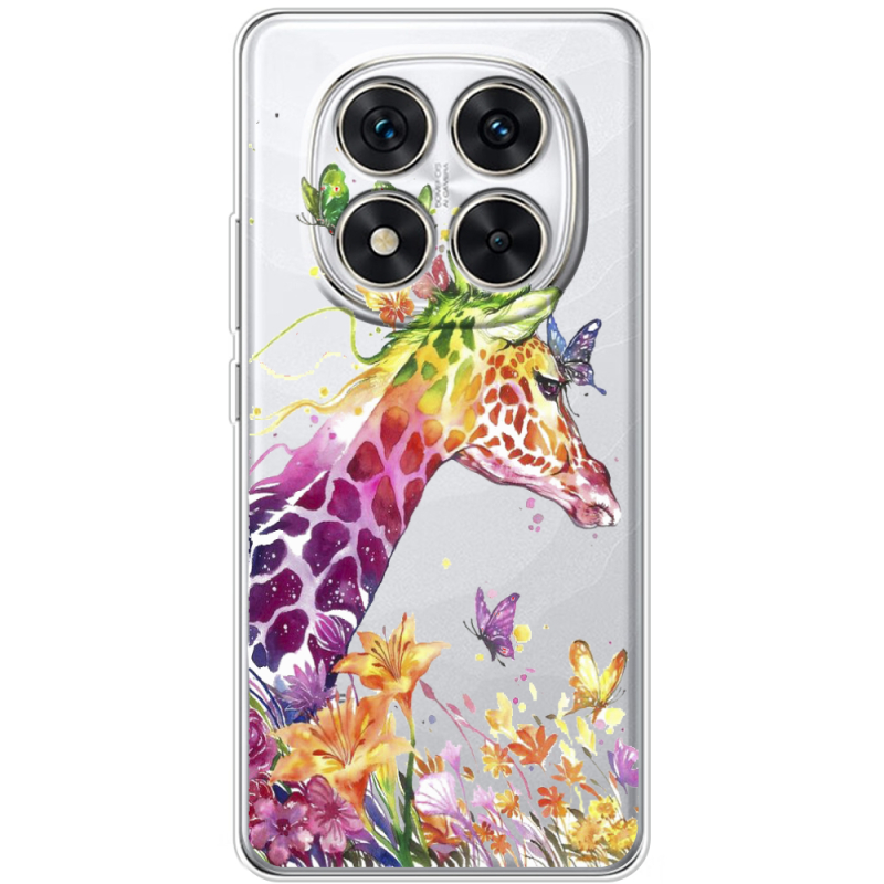 Прозорий чохол BoxFace Xiaomi Redmi Note 14 Pro 5G Colorful Giraffe