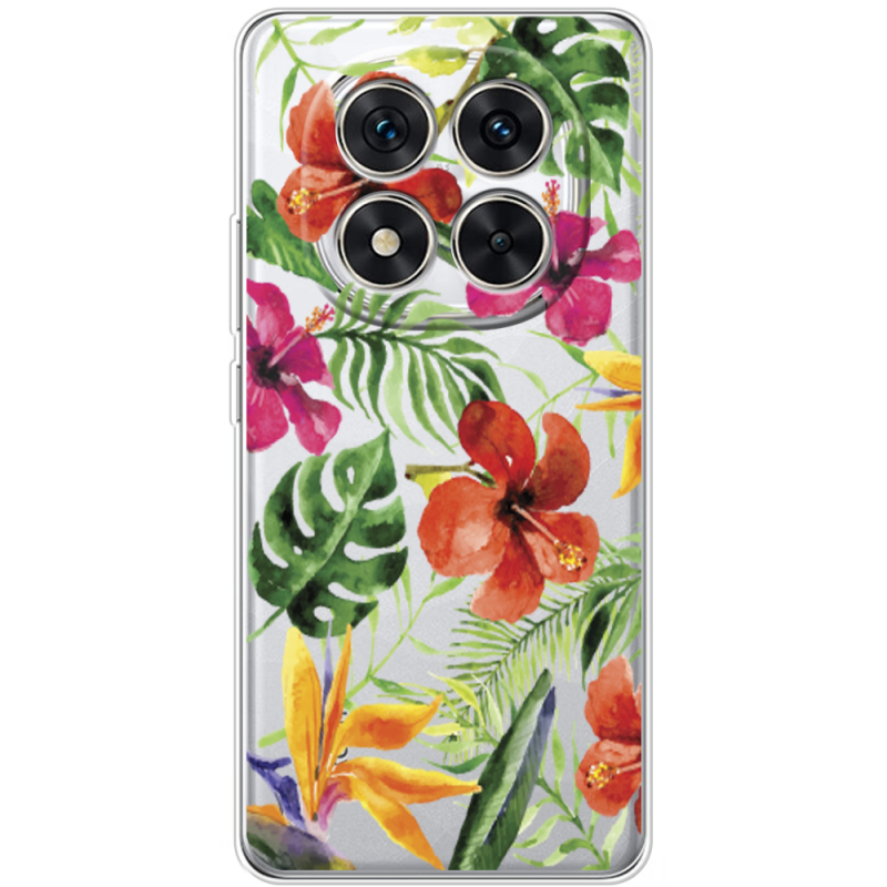 Прозорий чохол BoxFace Xiaomi Redmi Note 14 Pro 5G Tropical Flowers