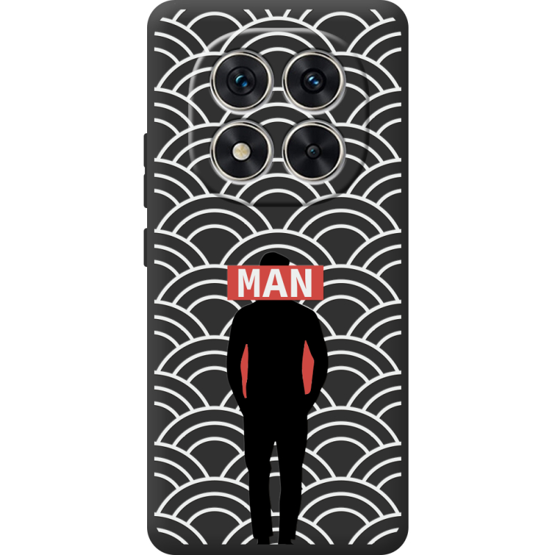 Чорний чохол BoxFace Xiaomi Redmi Note 14 Pro 5G Man Pattern