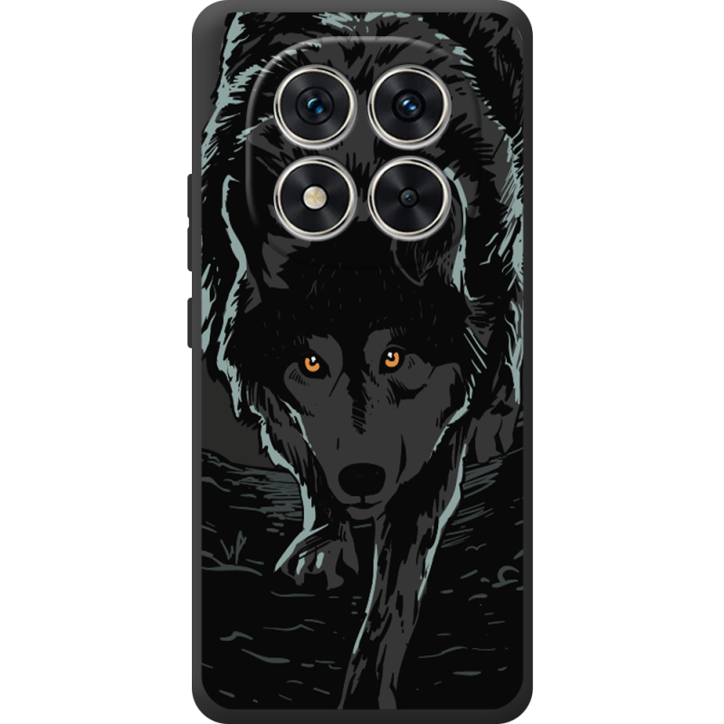 Чорний чохол BoxFace Xiaomi Redmi Note 14 Pro 5G Wolf