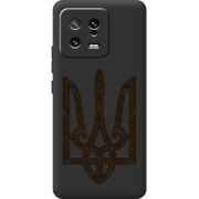 Черный чехол BoxFace Xiaomi 13 Ukrainian Trident