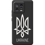 Черный чехол BoxFace Xiaomi 13 Тризуб монограмма ukraine