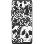 Черный чехол BoxFace Xiaomi 13 Skull and Roses