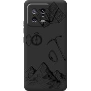 Черный чехол BoxFace Xiaomi 13 Mountains