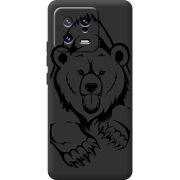 Черный чехол BoxFace Xiaomi 13 Grizzly Bear