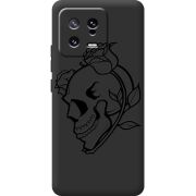 Черный чехол BoxFace Xiaomi 13 Skull and Roses