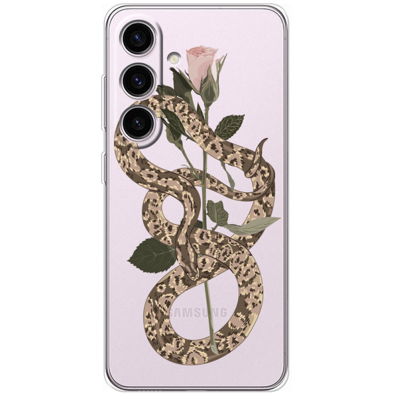 Прозорий чохол BoxFace Samsung Galaxy S25 Glamor Snake