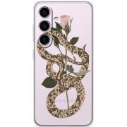 Прозорий чохол BoxFace Samsung Galaxy S25 Glamor Snake