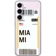Прозорий чохол BoxFace Samsung Galaxy S25 Ticket Miami