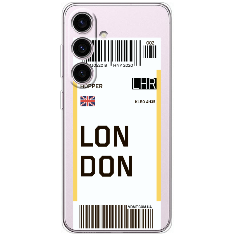 Прозорий чохол BoxFace Samsung Galaxy S25 Ticket London